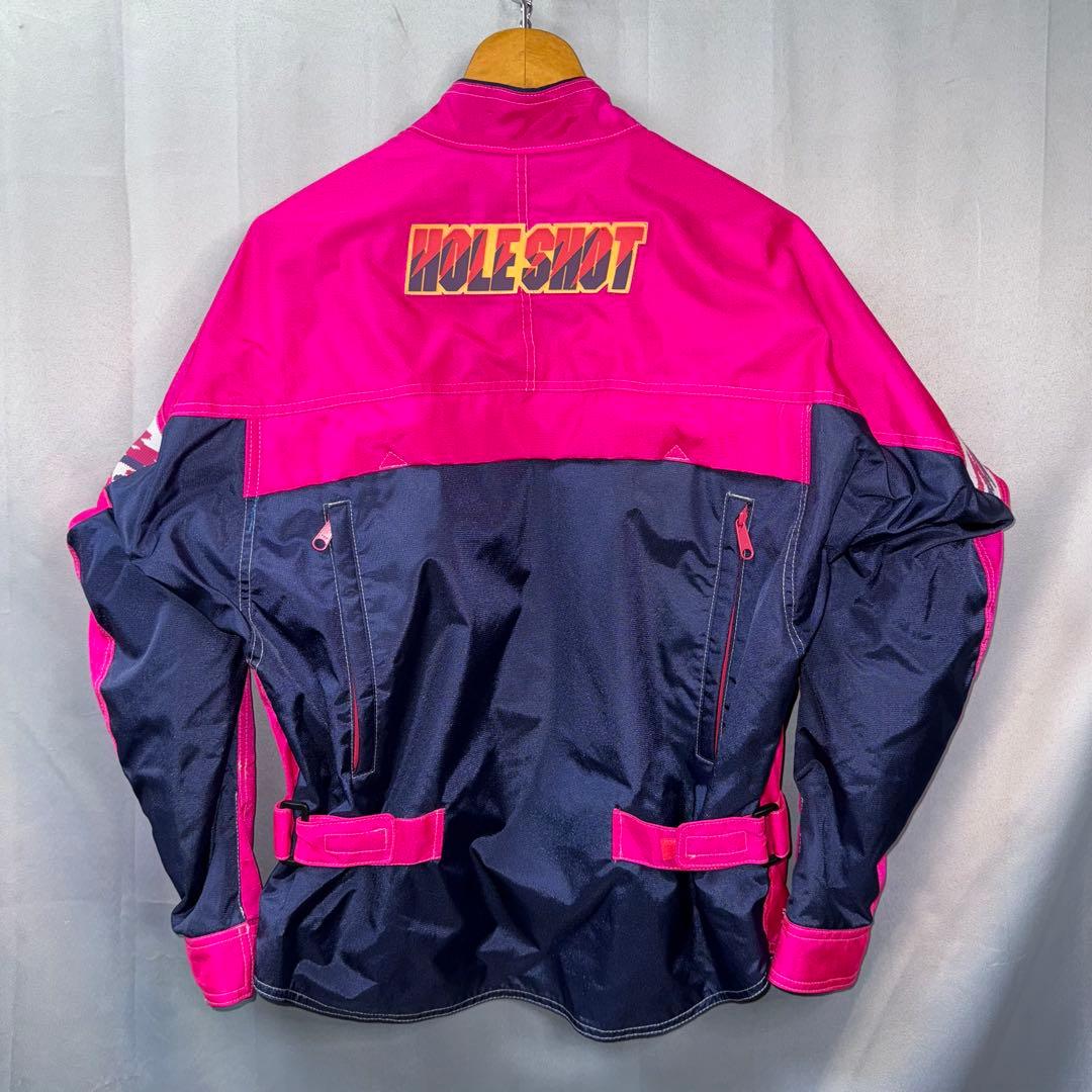 【美品】HOLESHOT 当時物クシタニ バイクジャケット　ピンク　ライダース