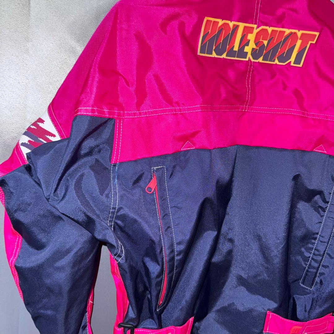 【美品】HOLESHOT 当時物クシタニ バイクジャケット　ピンク　ライダース
