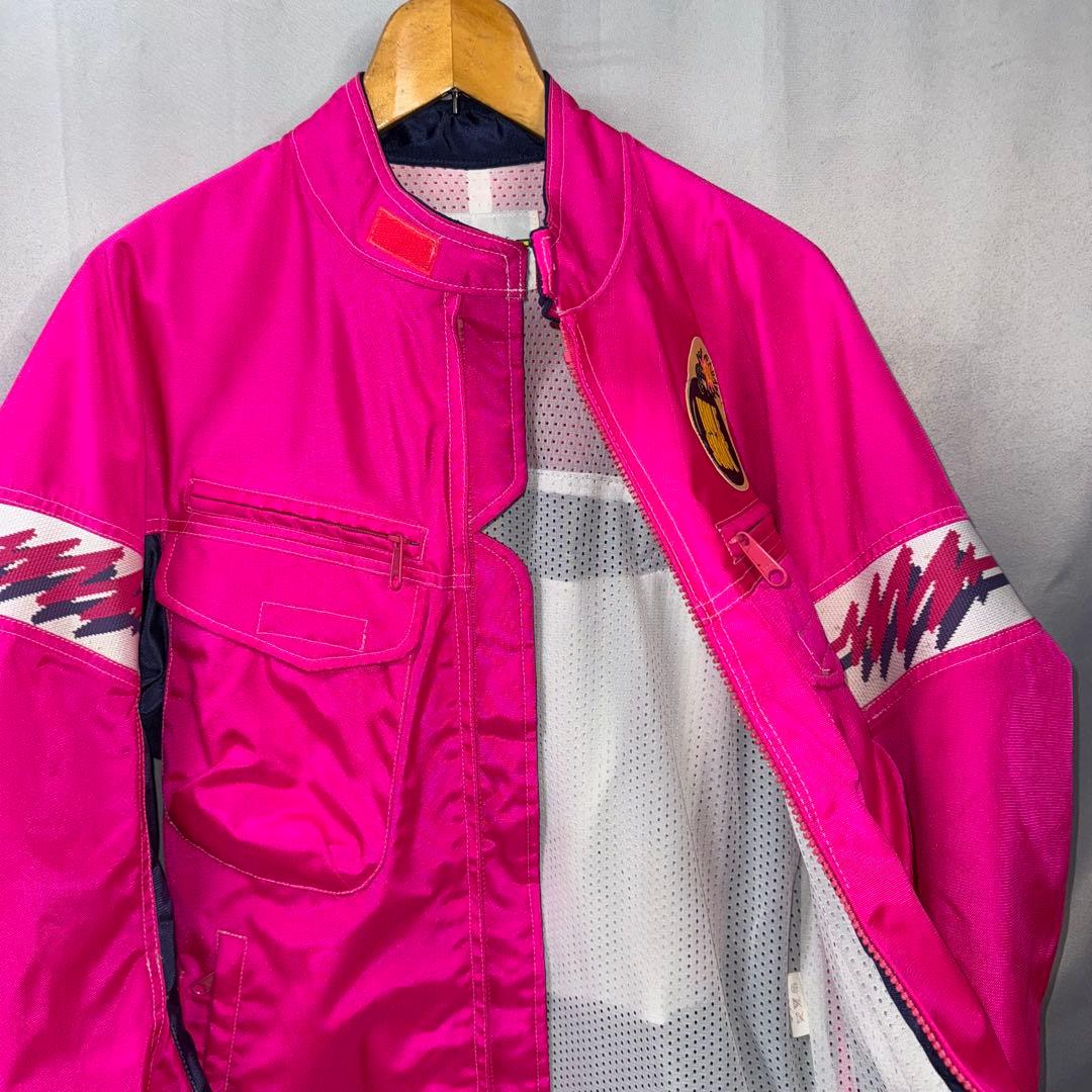 【美品】HOLESHOT 当時物クシタニ バイクジャケット　ピンク　ライダース