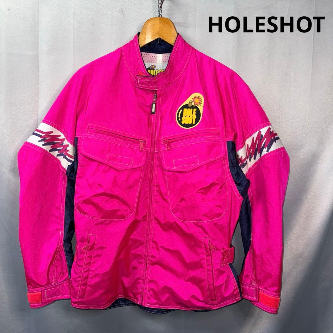 【美品】HOLESHOT 当時物クシタニ バイクジャケット　ピンク　ライダース