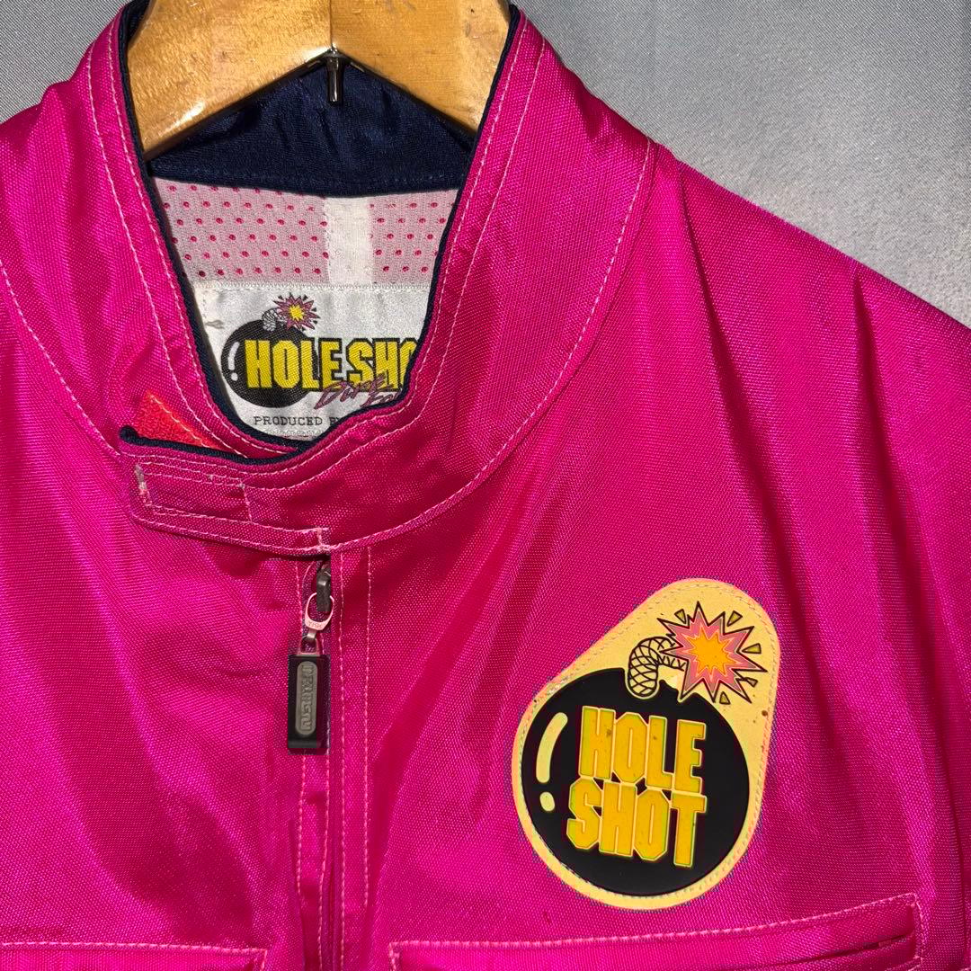 【美品】HOLESHOT 当時物クシタニ バイクジャケット　ピンク　ライダース