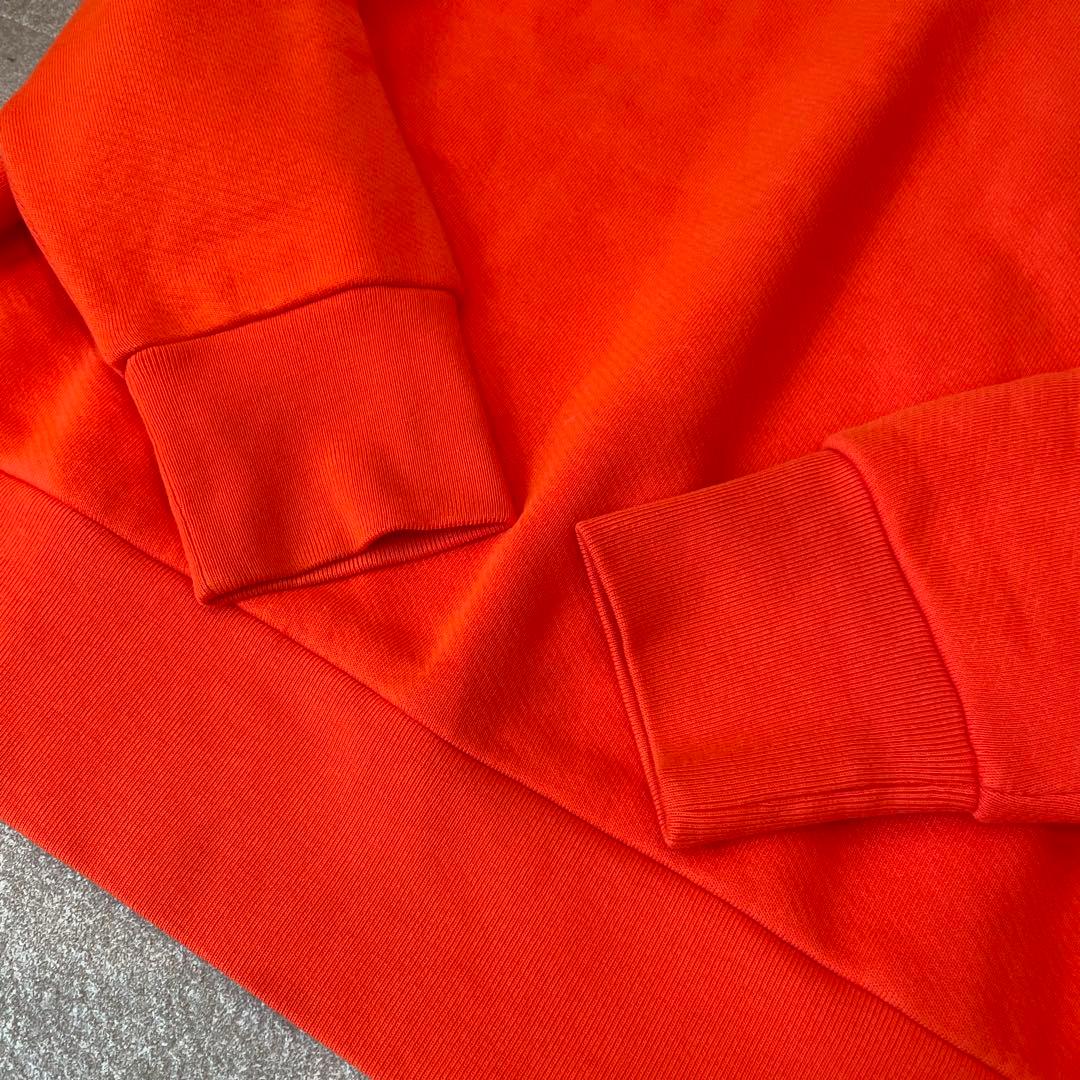 美品★モンクレール SWEATSHIRT スウェット 裏起毛 ロゴ オレンジ