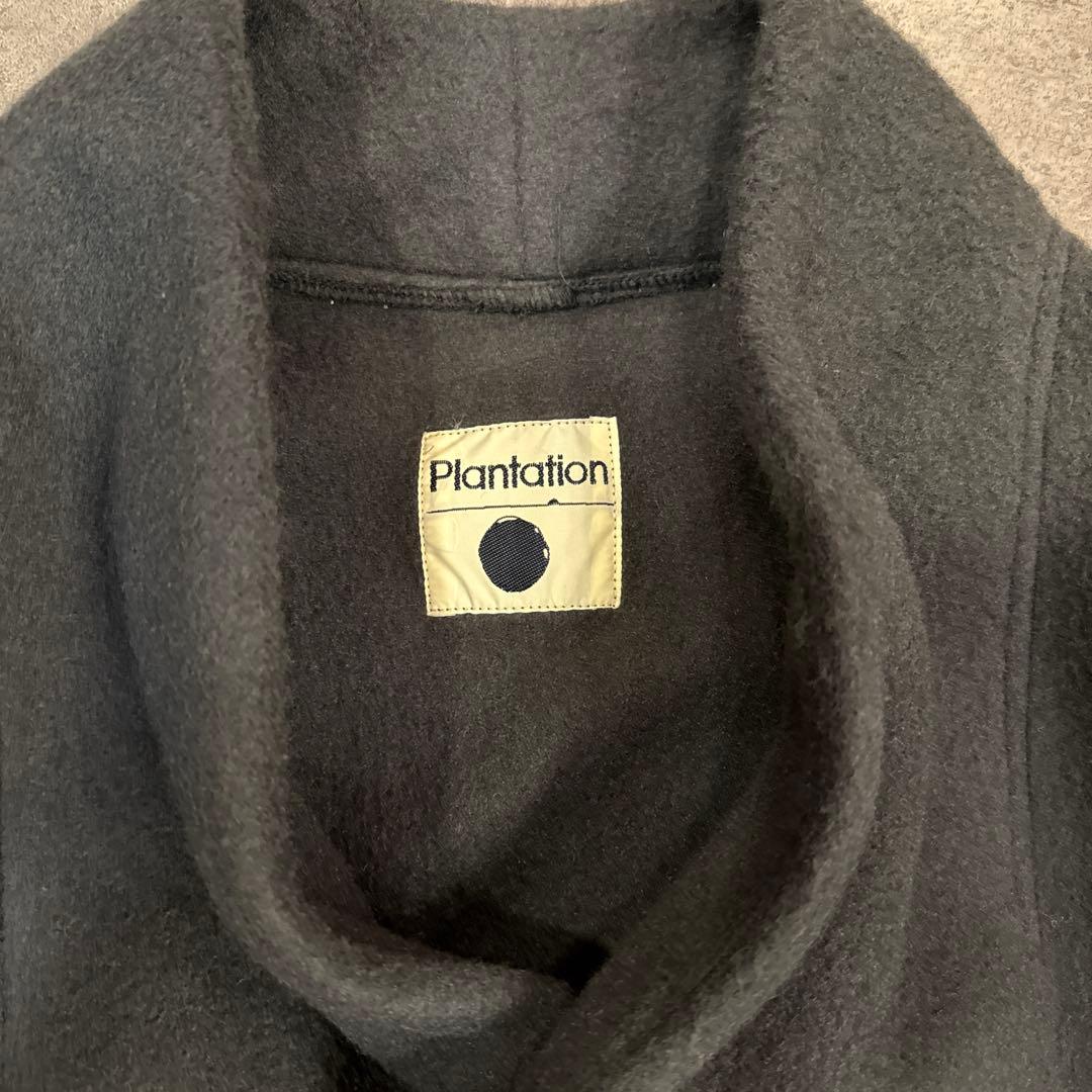 Plantation ダークグレー ロングコート　イッセイミヤケ