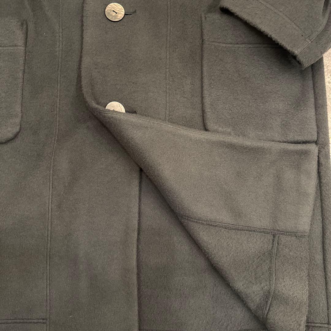 Plantation ダークグレー ロングコート　イッセイミヤケ