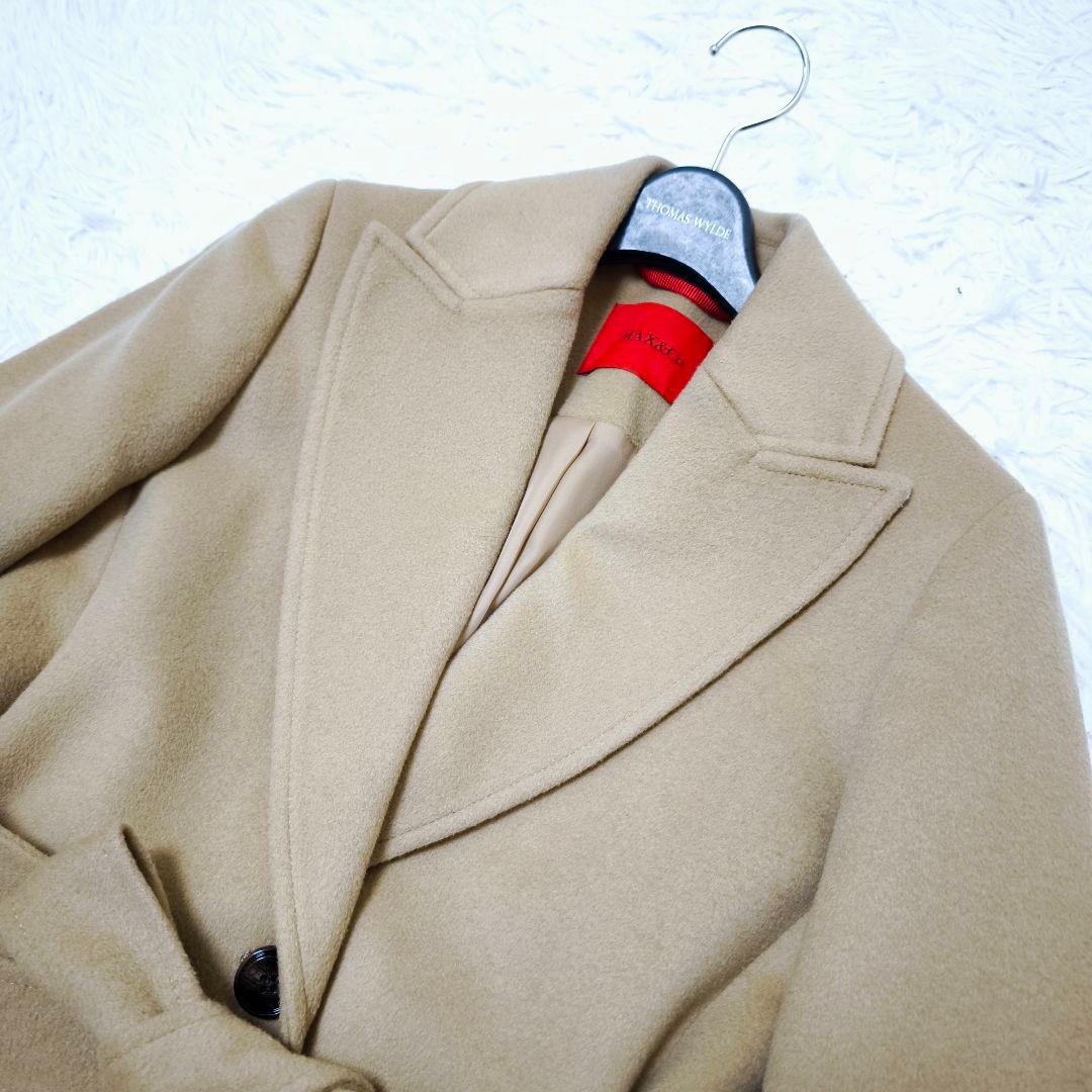 美品 現行モデル MAX&Co. マックスアンドコー ベルテッドロングコート