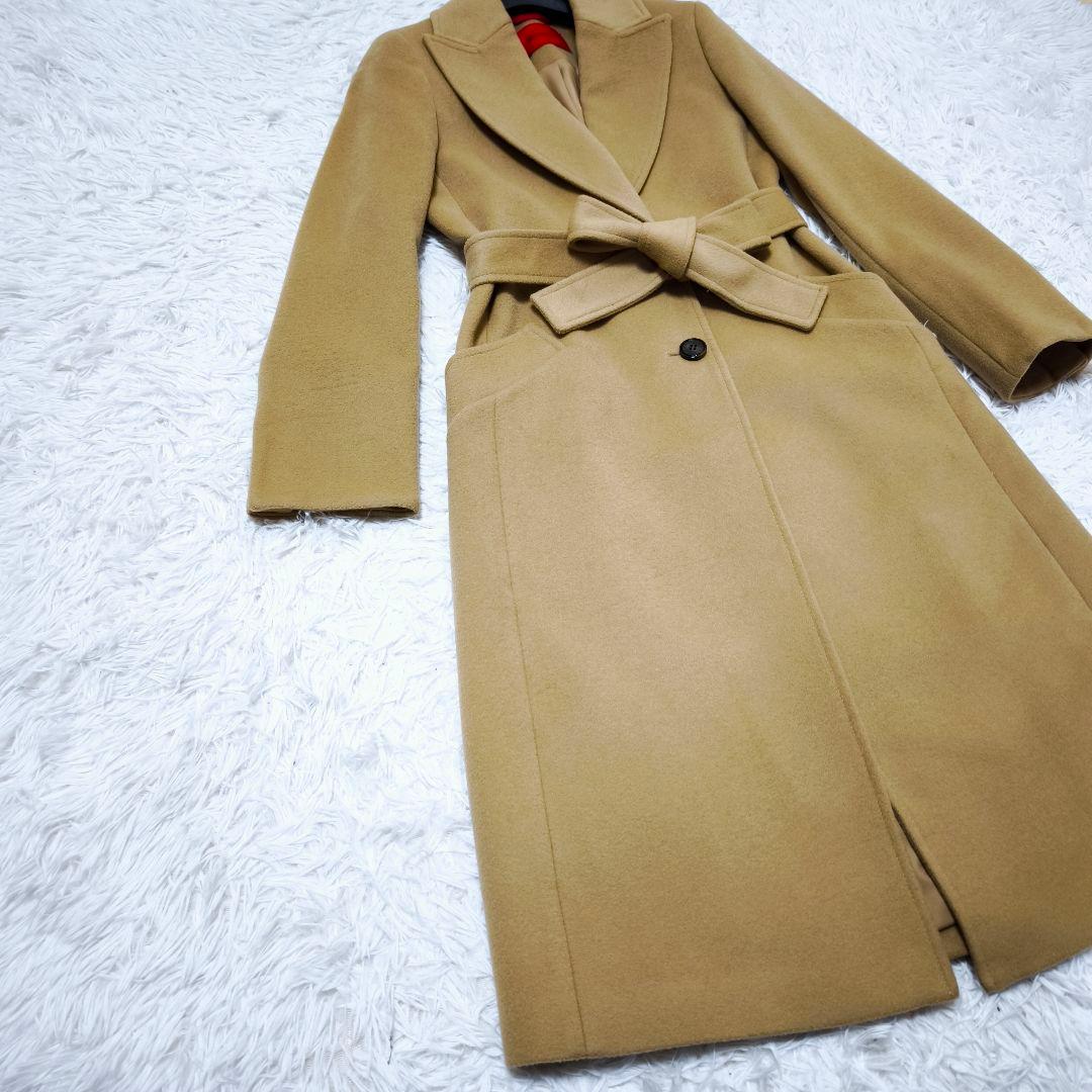 美品 現行モデル MAX&Co. マックスアンドコー ベルテッドロングコート