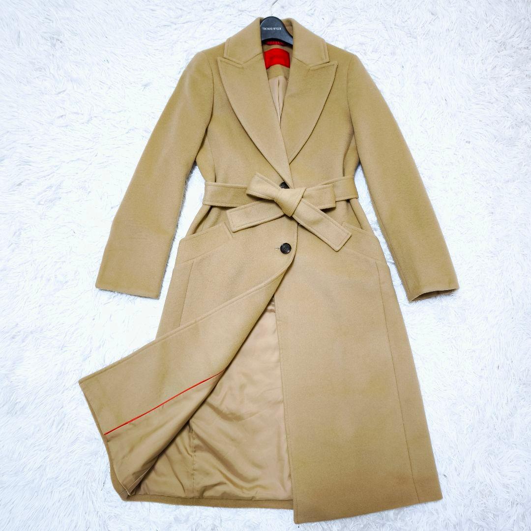 美品 現行モデル MAX&Co. マックスアンドコー ベルテッドロングコート