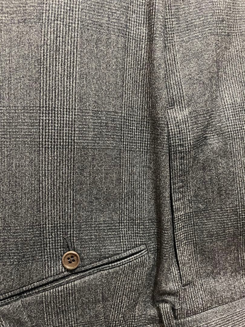 サルトリオ　グレー チェック柄 スーツ　46 ラルディーニ　タリアトーレ