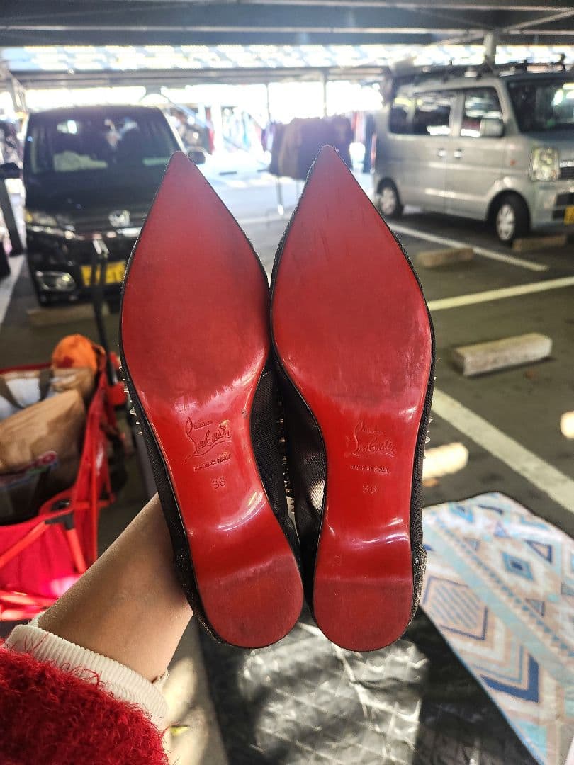Christian Louboutin ブラック スパイクシューズ