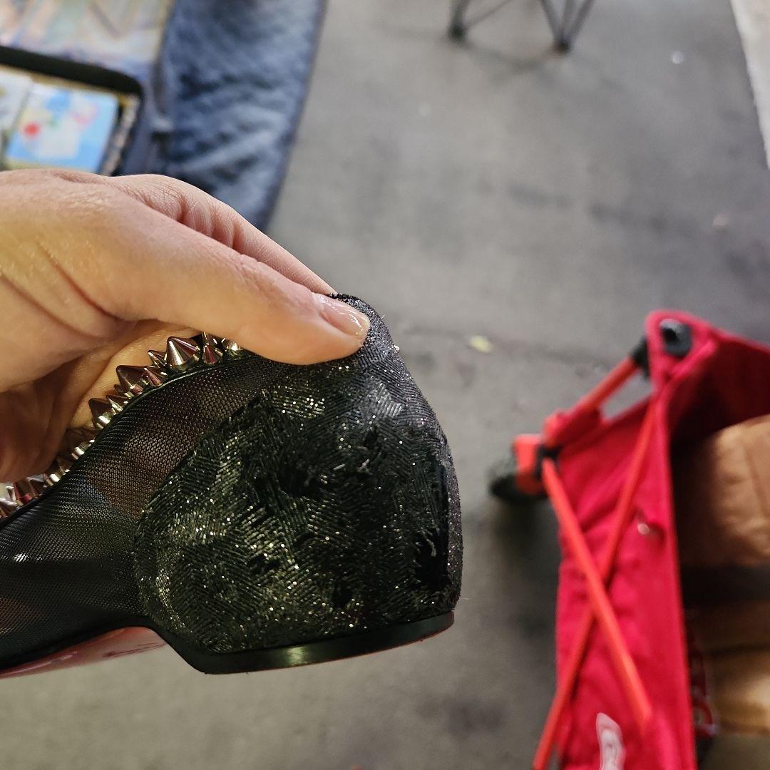 Christian Louboutin ブラック スパイクシューズ