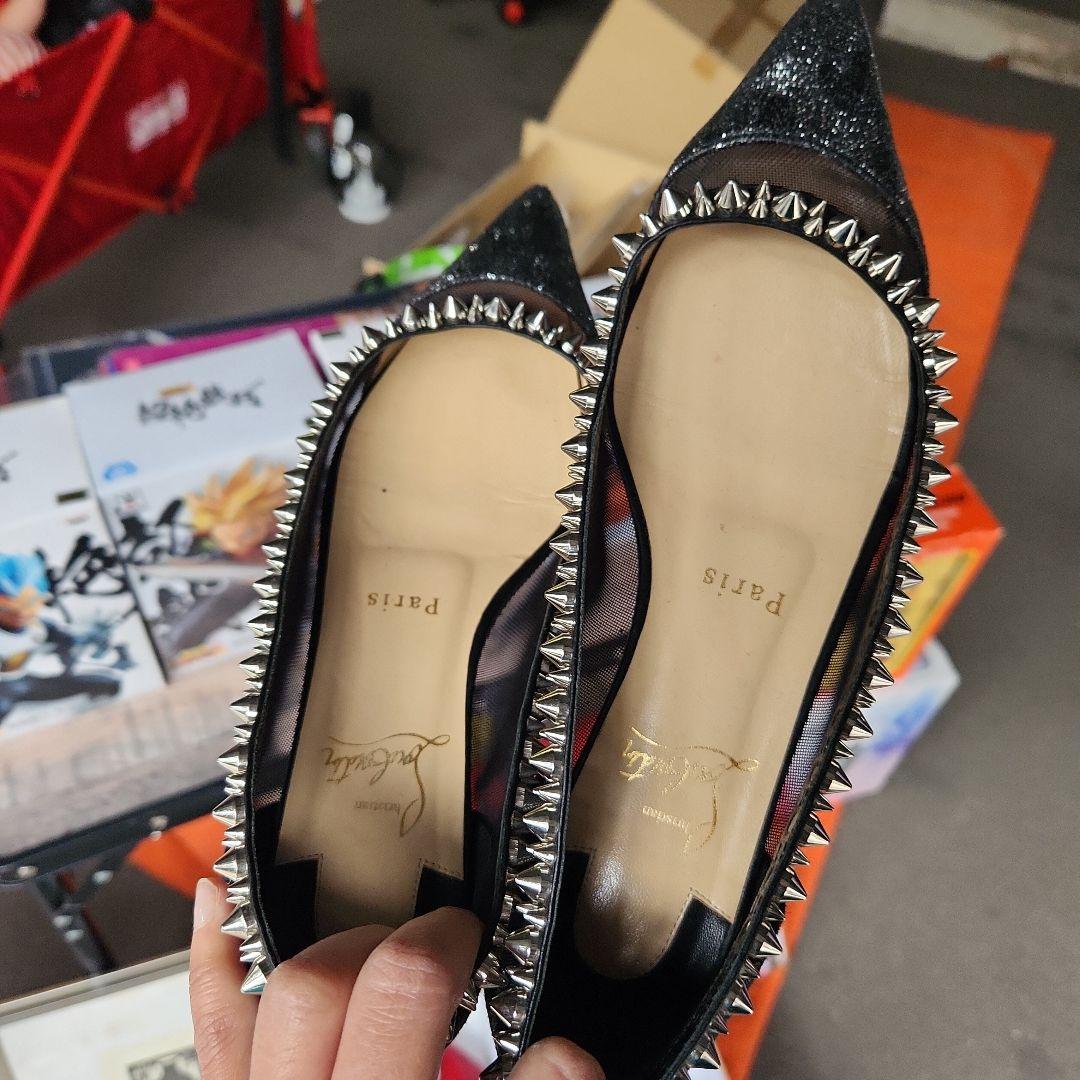 Christian Louboutin ブラック スパイクシューズ