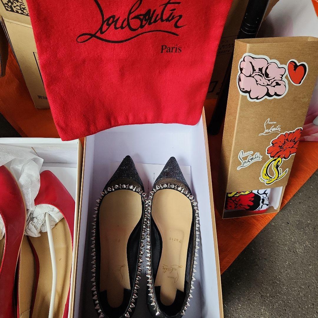 Christian Louboutin ブラック スパイクシューズ