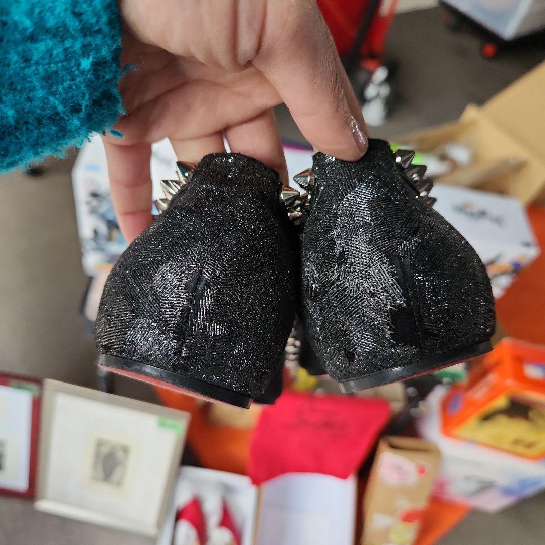 Christian Louboutin ブラック スパイクシューズ