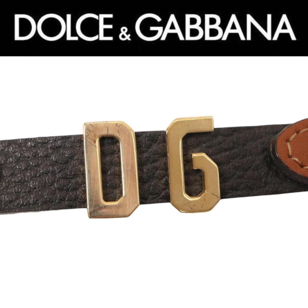 D&C ドルチェ&ガッバーナ ウォレットチェーン パールメタル２連チェーンベルト