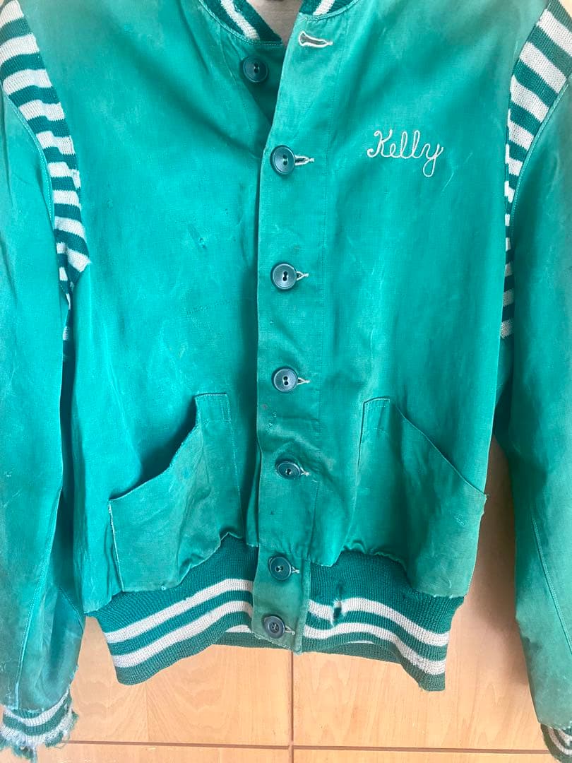 30-40s NELSON KNITTING MILLS サテンスタジャン