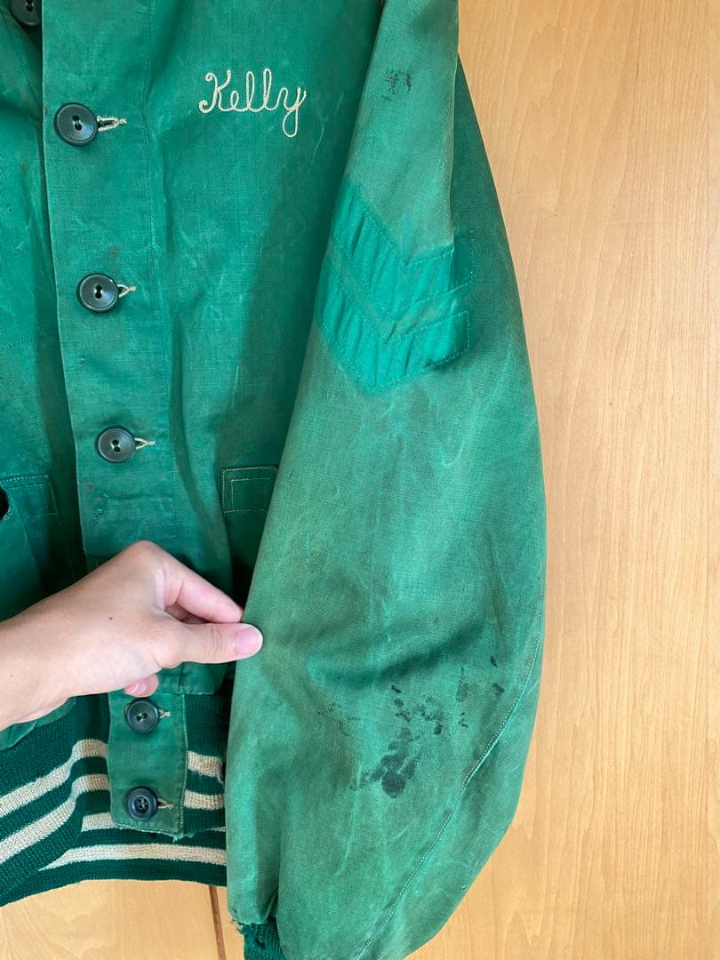 30-40s NELSON KNITTING MILLS サテンスタジャン