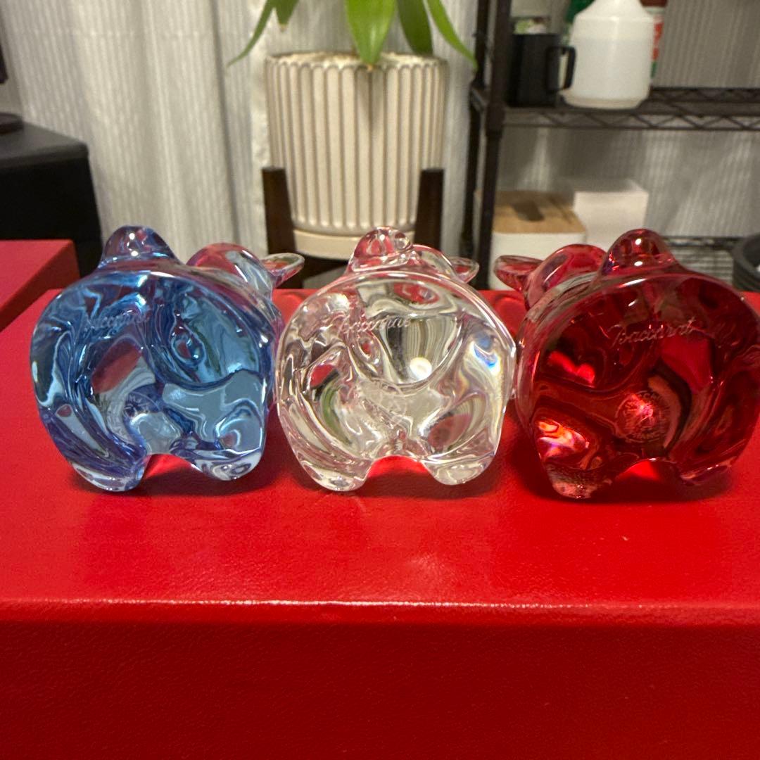 Baccarat クリスタルウサギ 3点セット