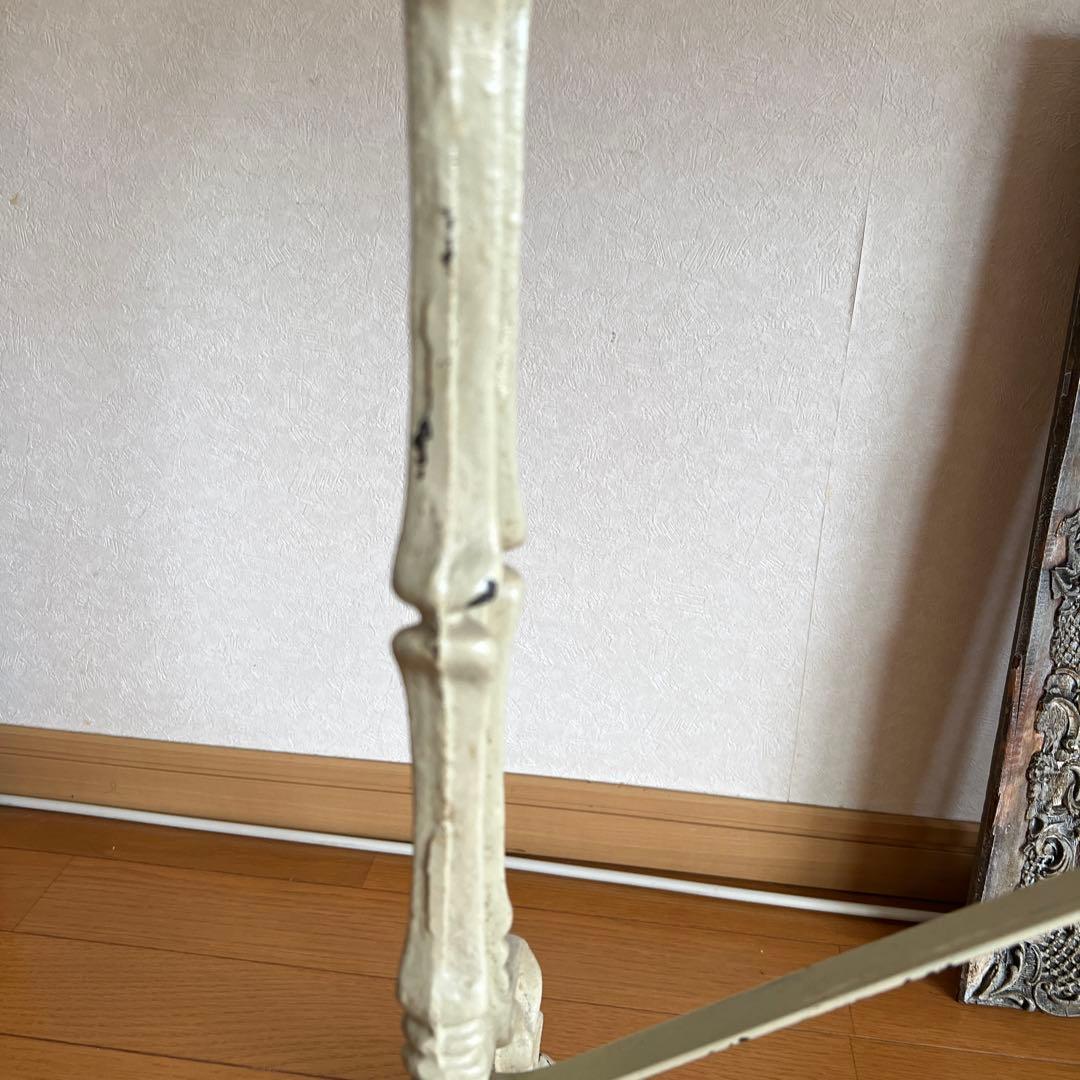 フランスアンティーク　鉄脚テーブル　　　　　ビストロテーブル