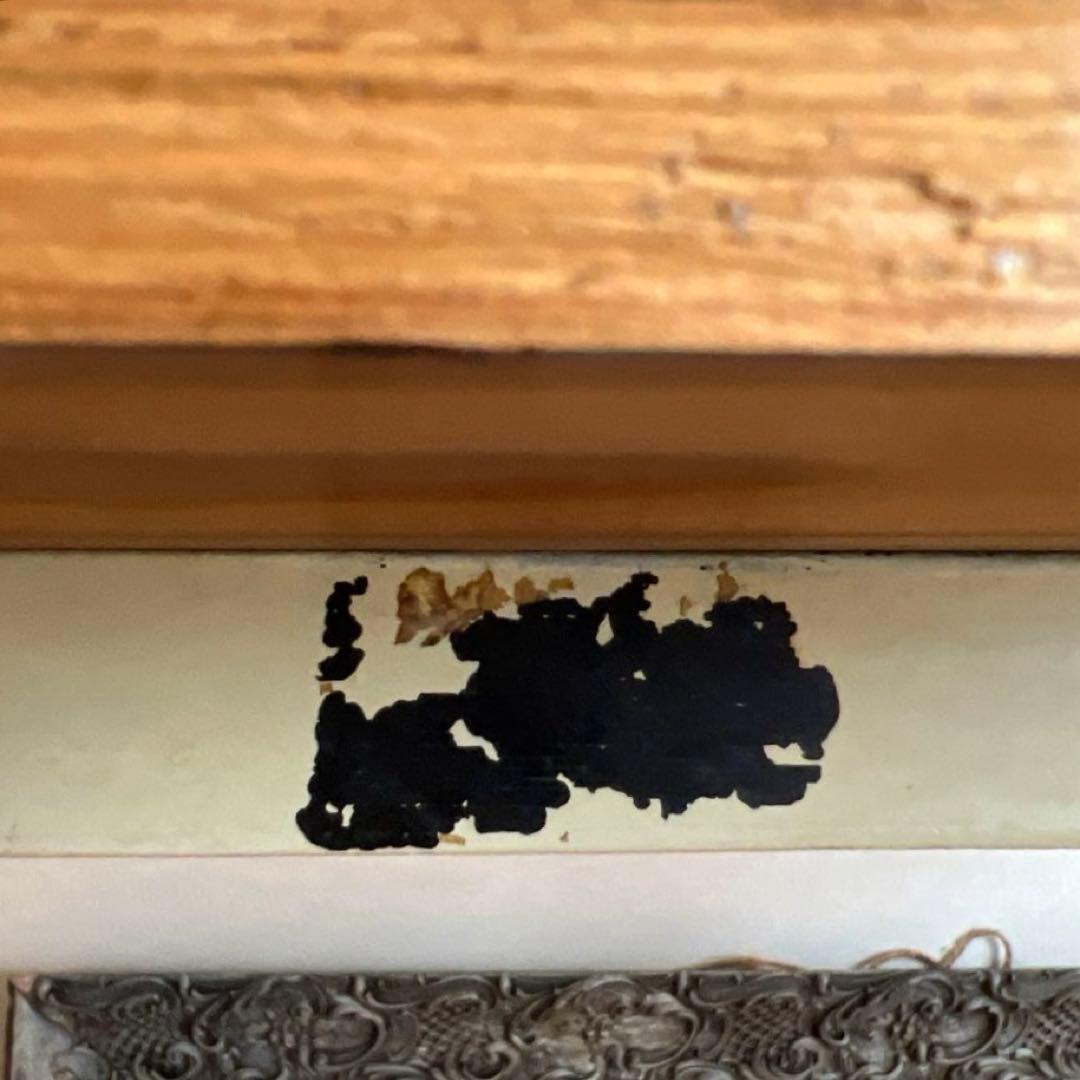 フランスアンティーク　鉄脚テーブル　　　　　ビストロテーブル