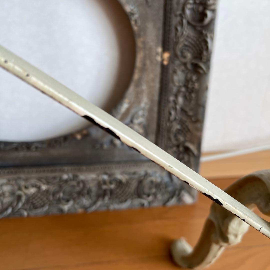 フランスアンティーク　鉄脚テーブル　　　　　ビストロテーブル