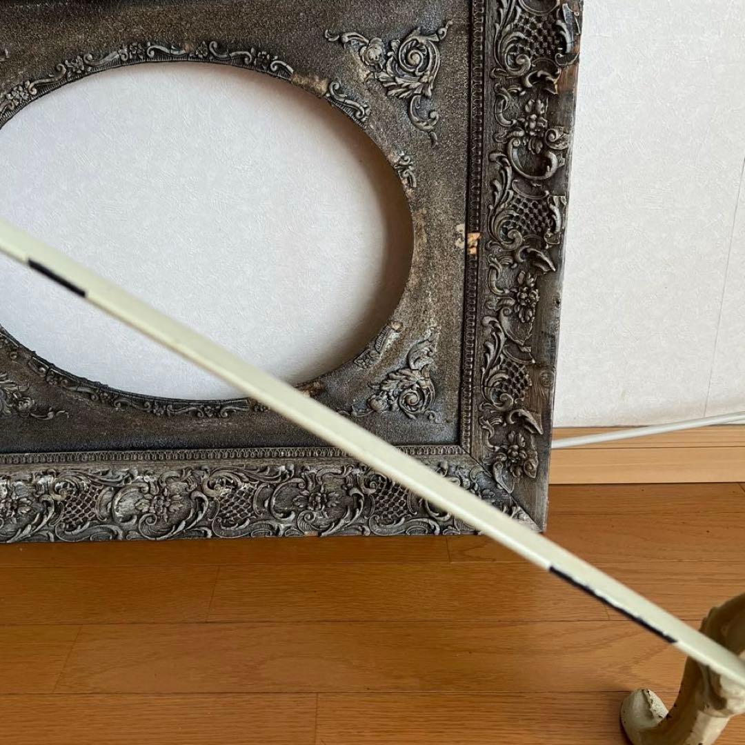 フランスアンティーク　鉄脚テーブル　　　　　ビストロテーブル