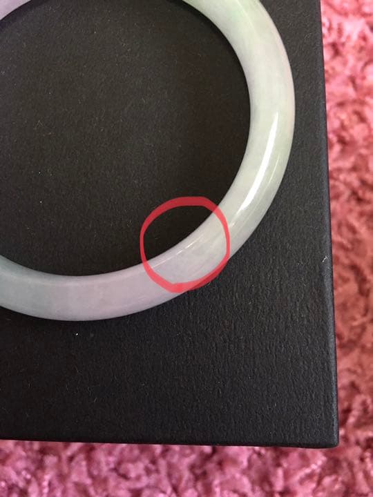 お値下げ^_^ 天然翡翠(ひすい　ジェイド)バングル　二色