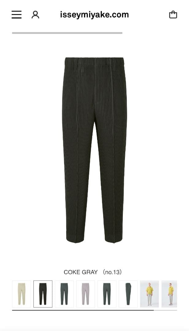HOMME PLISSE ISSEY MIYAKE トラウザーズ BK サイズ1