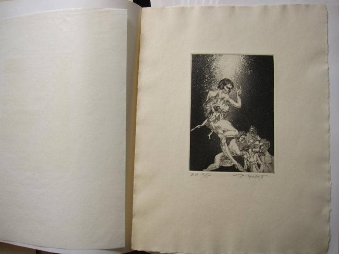 横尾龍彦 銅版画集 悪の華　限定20部　オリジナルエッチング 10葉　E.A.版