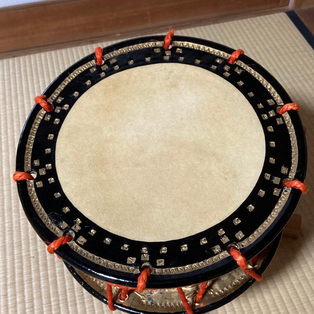 締太鼓 和太鼓 和楽器 バチ スタンド付き 伝統芸能