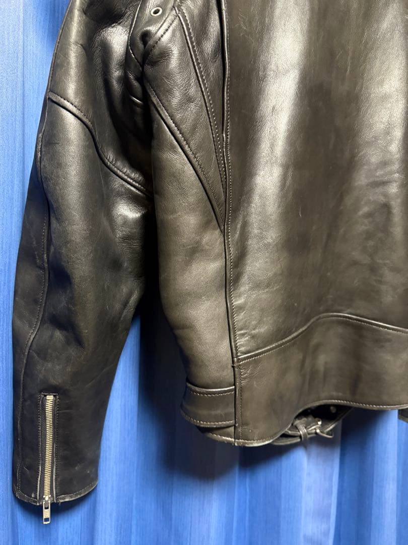 良い友達 BUY3S ハーレー 本革 牛革 ダブルレザージャケット L