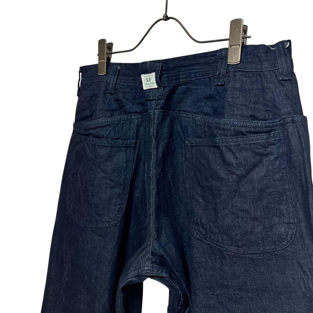 SASSAFRAS ガーデニングアットナイトパンツ 14oz デニム