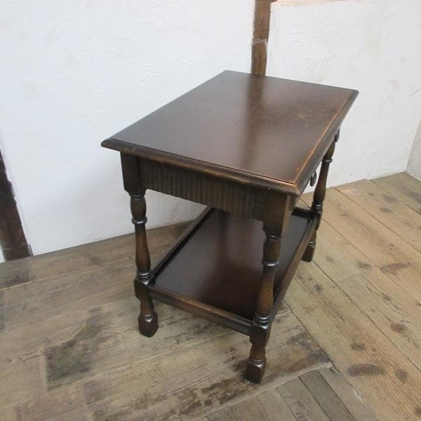 イギリス アンティーク 家具 ホールテーブル コンソール 電話台 6758d