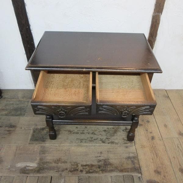 イギリス アンティーク 家具 ホールテーブル コンソール 電話台 6758d