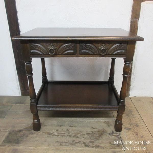 イギリス アンティーク 家具 ホールテーブル コンソール 電話台 6758d