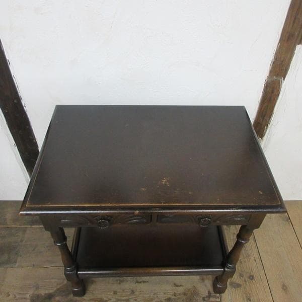 イギリス アンティーク 家具 ホールテーブル コンソール 電話台 6758d