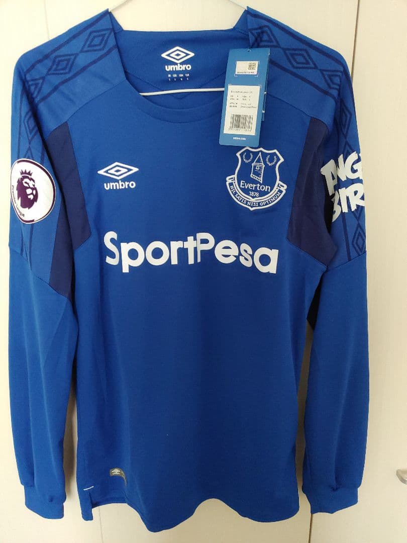 【未使用タグ付き】希少　エバートン　ルーニー　長袖ユニフォーム