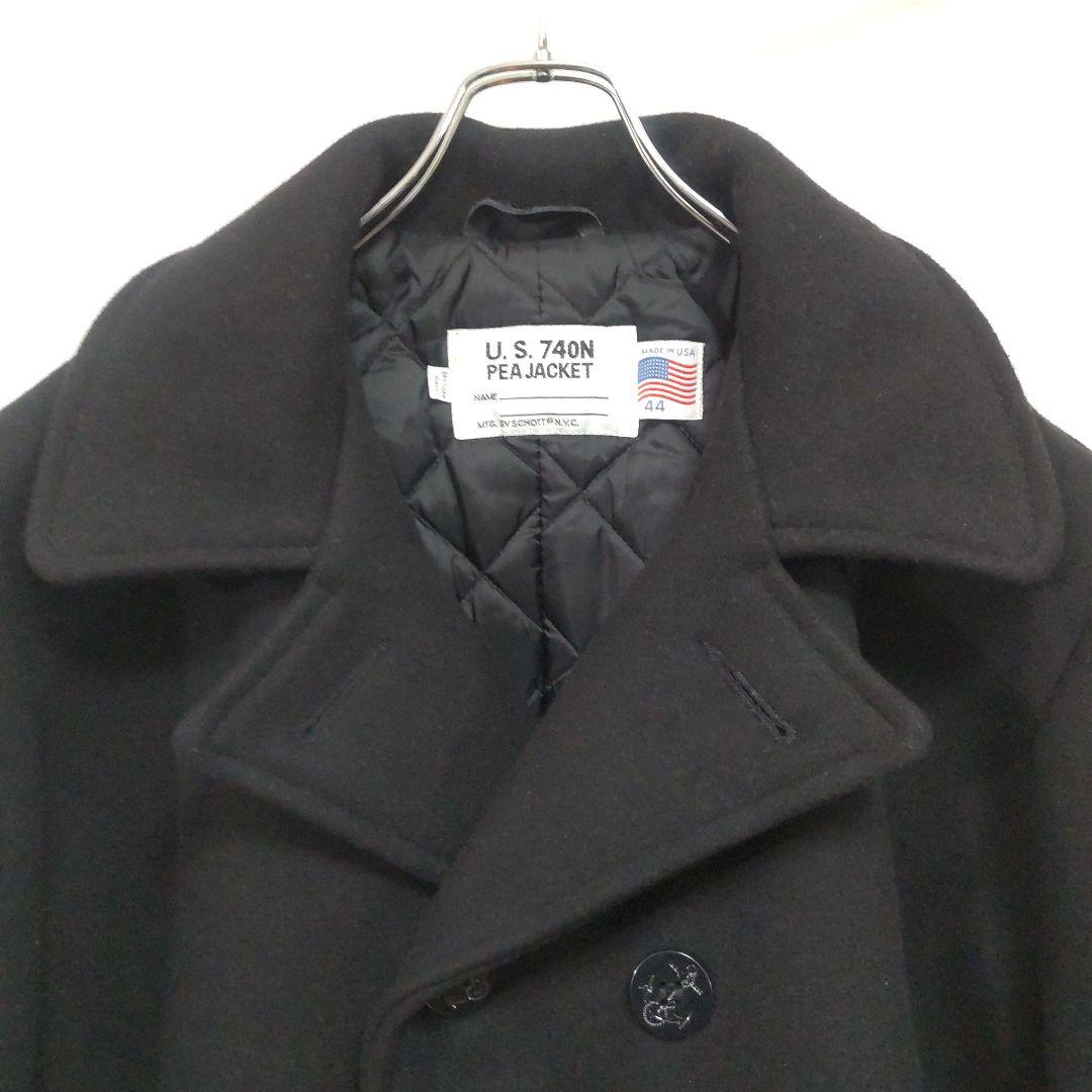 SCHOTT 740N Pコート 44 キルティング 10ボタン USA製