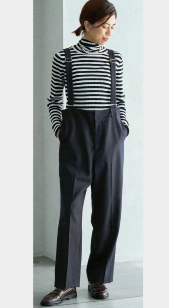 イエナ　IENA ハイウエストサスペンダーパンツ　2023AW サイズ38