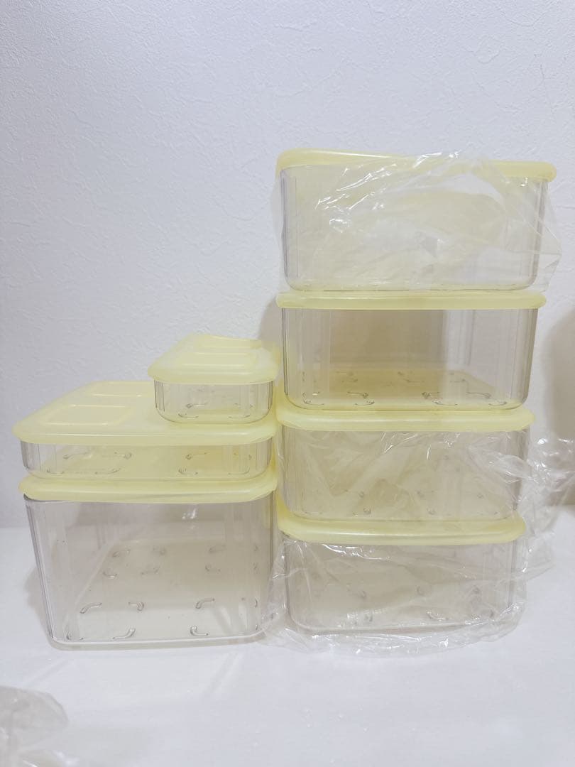 Tupperware タッパーウェア　クリアメイト　イエロー　19点セット