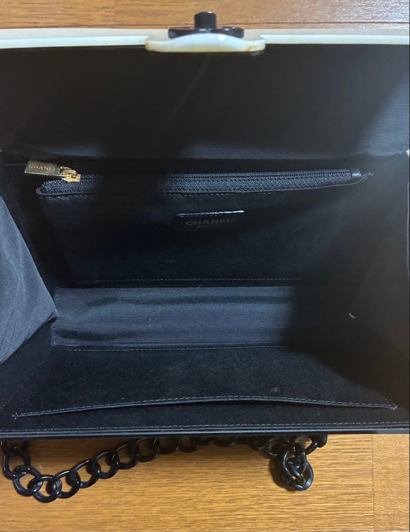 フ*り様 CHANELシャネル ココマーク プラスチック チェーンショルダーバッ