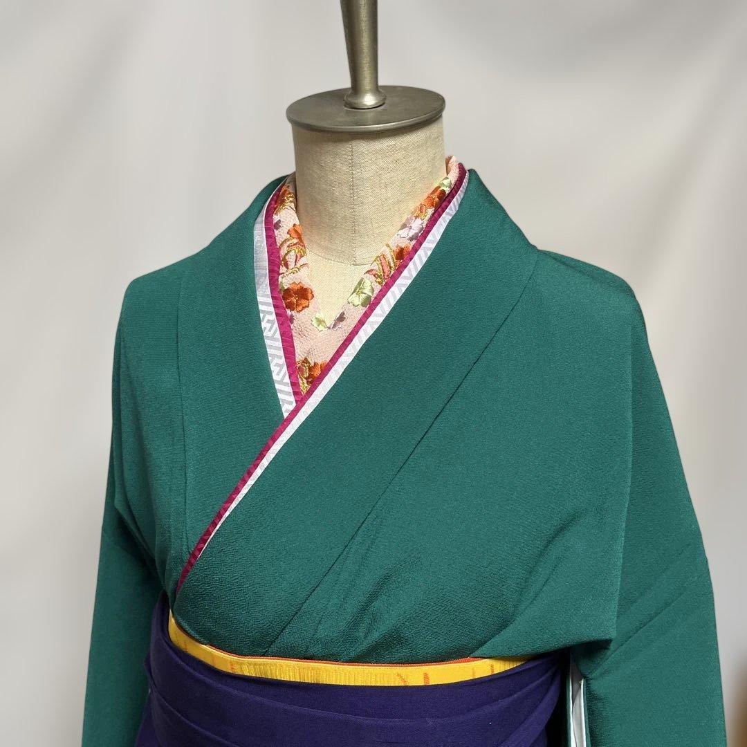 ジ*P様 2-上　二尺袖　袴　六点セット　ポリエステル洗える着物　卒業式　入学式