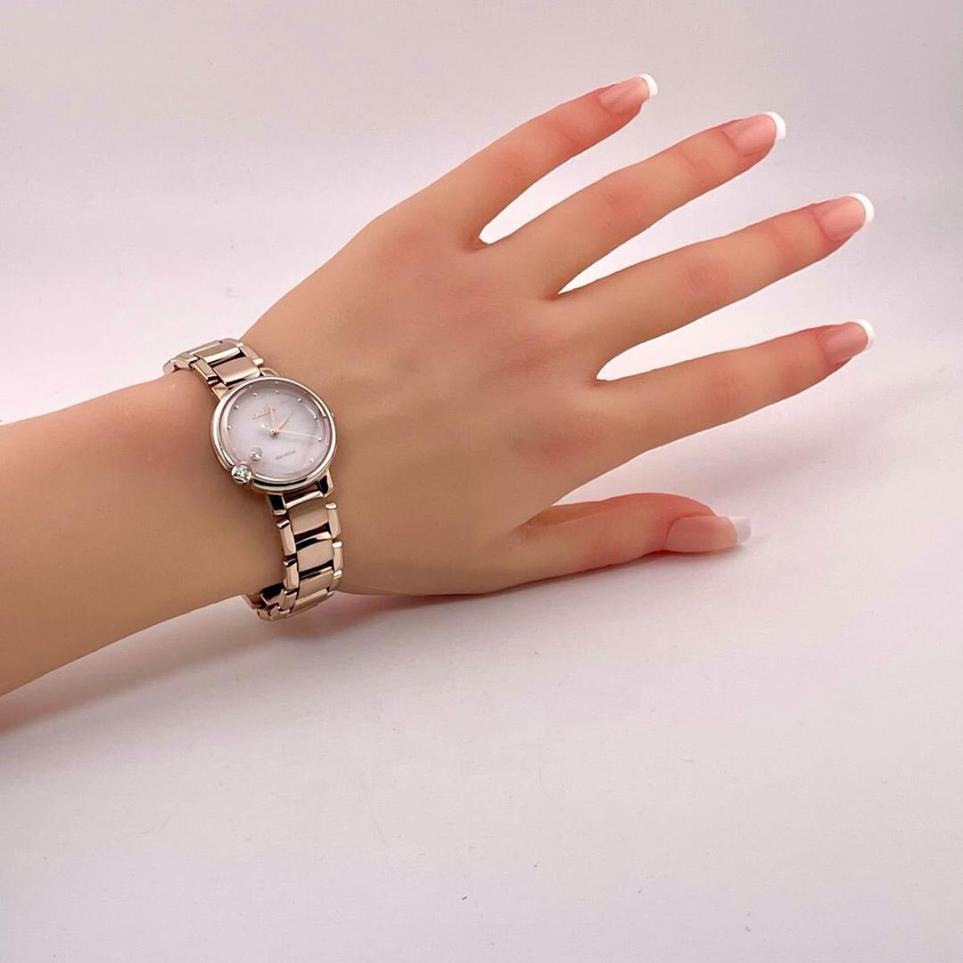 【稼働】MOP/シェル 2P シチズン エコドライブ EW5588-81 腕時計