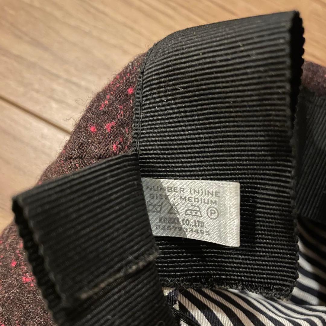 ナンバーナイン スタンダード期 キャスケット キャップ 帽子 シルク