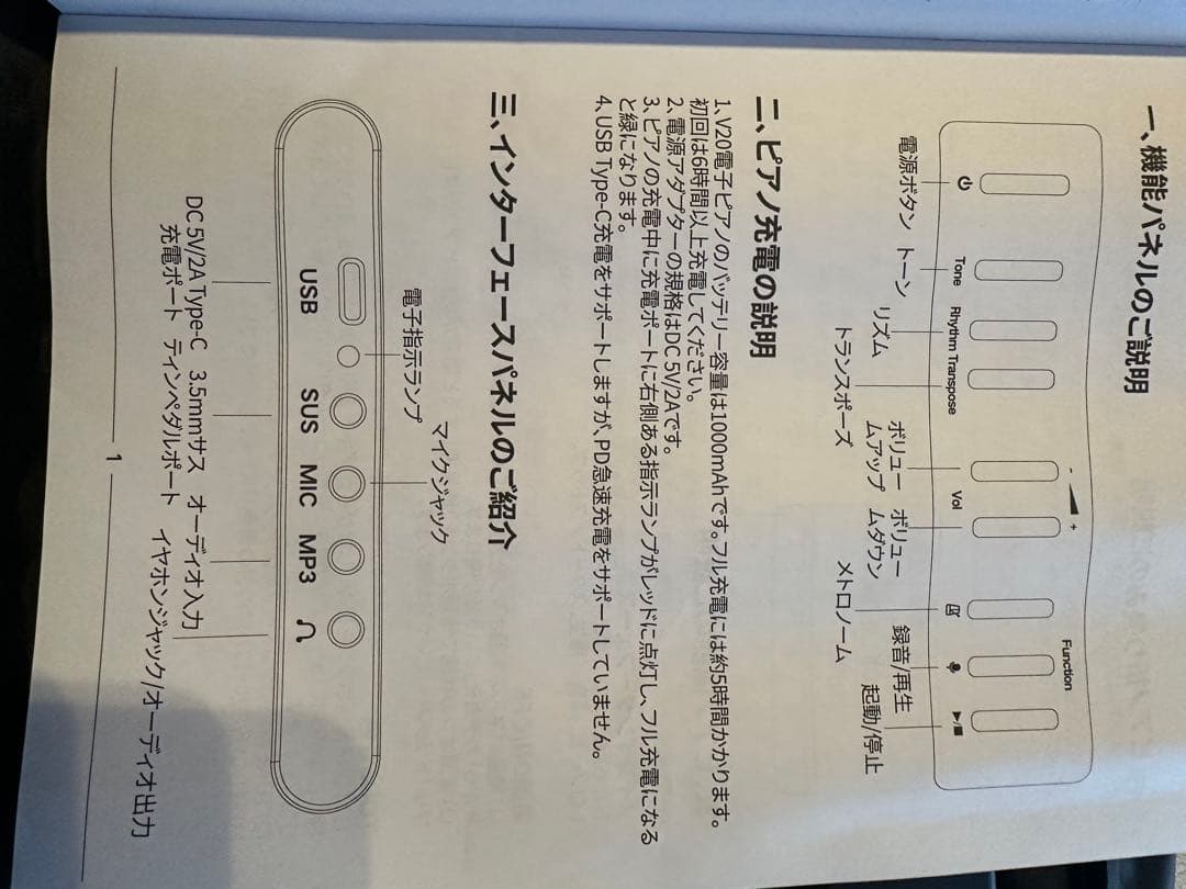 【 megumi】電子ピアノ　88鍵盤　折り畳み