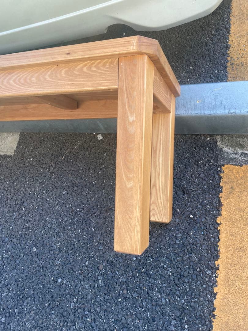 無垢オーク材ベンチ　椅子　ダイニング　テーブル