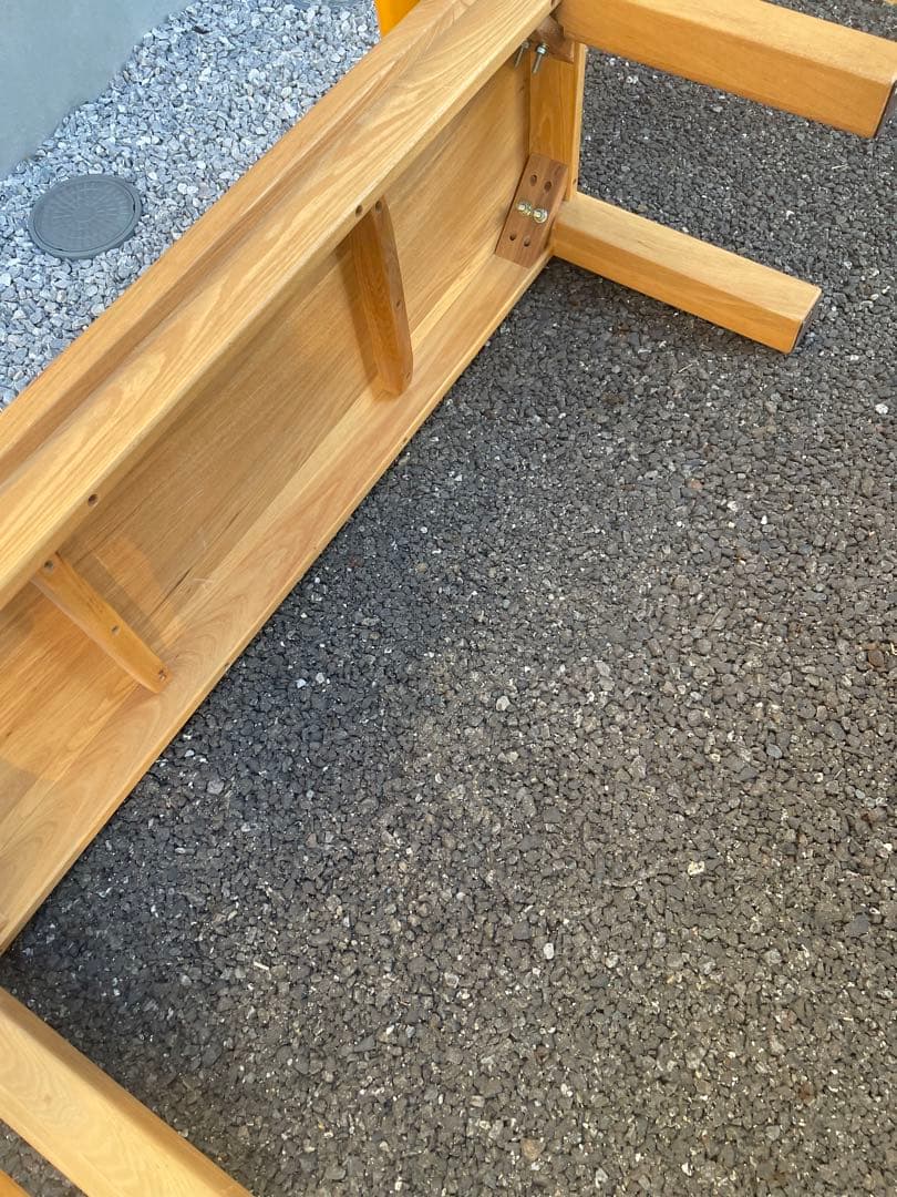 無垢オーク材ベンチ　椅子　ダイニング　テーブル