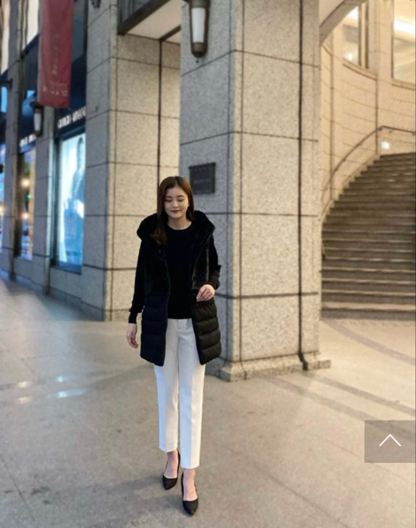 エムプルミエ　エコムートン　ダウンベスト　ホワイト　定価47,300円