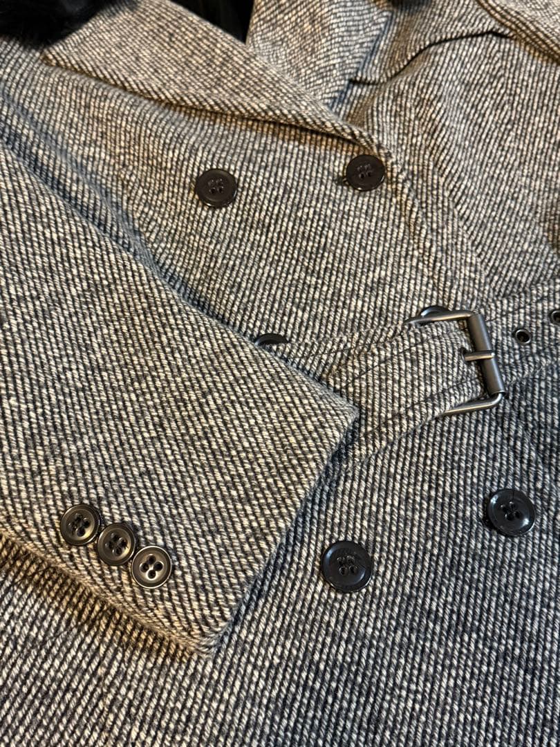 MAX&Co. イタリア製　ウールコート　ラビットファー　着一回　極美品　44