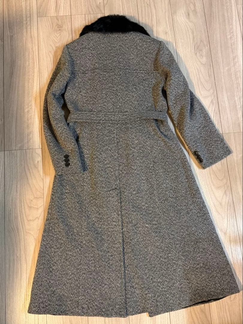 MAX&Co. イタリア製　ウールコート　ラビットファー　着一回　極美品　44