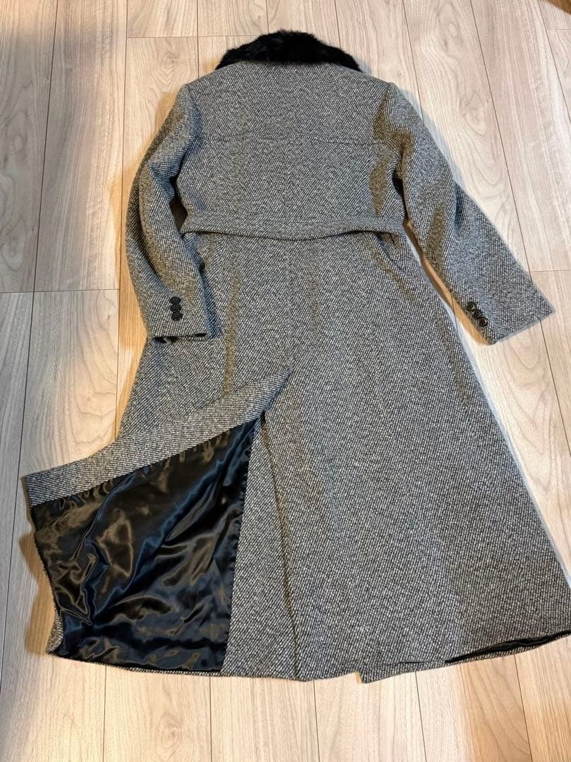 MAX&Co. イタリア製　ウールコート　ラビットファー　着一回　極美品　44